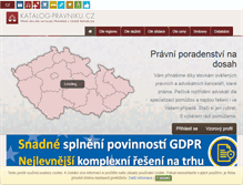 Tablet Screenshot of katalog-pravniku.cz